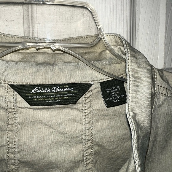Y2K Eddie Bauer Lightweight 3/4 Sleeve Utility SPRING Jacket - Picture 2 of 3